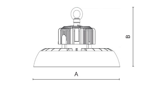 LOFT ECO - Riflettore industriale, dimensions