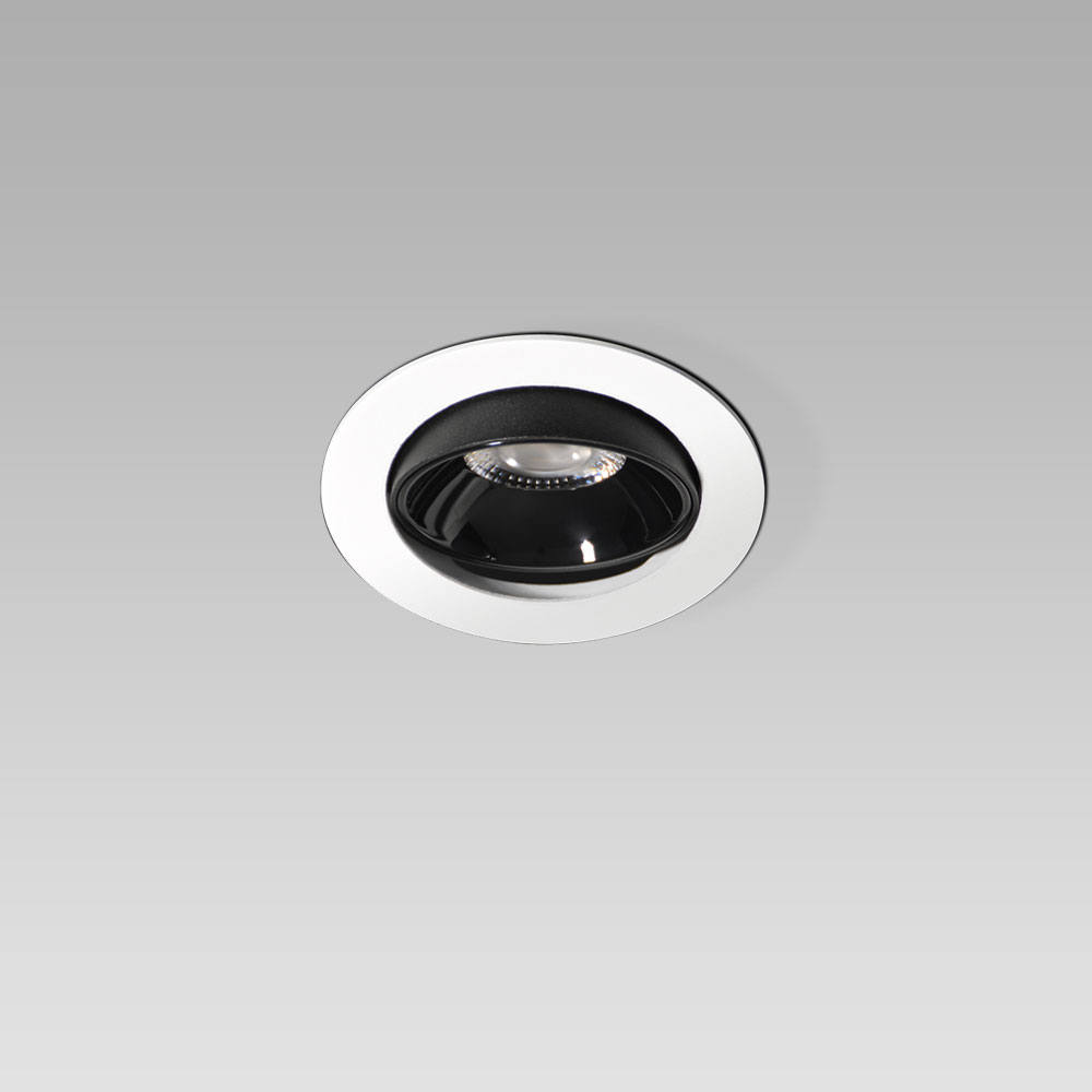 Recessed spotlights  GEO, the round and adjustable downlight